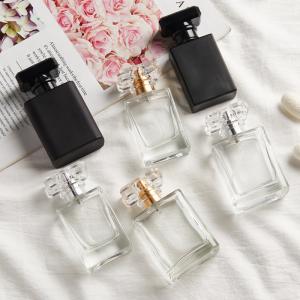 China Luxury Design Glass 10ml Perfume Spray Bottle Refillable Pump Square Empty factory