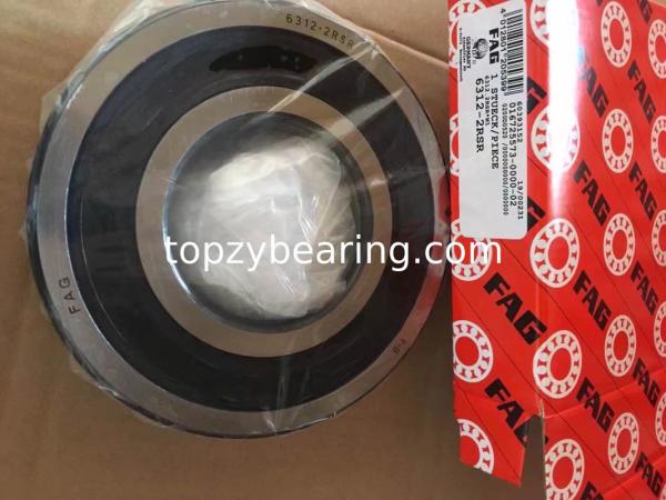 FAG brand 6312-2RS Bearings 60x130x31 mm Deep Groove Ball Bearings 6312 2RSR