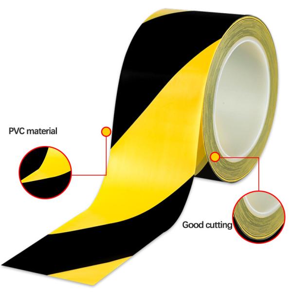 4.8cm Adhesive Strength PVC Marking Tape For Health Risk Caution