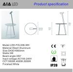 IP20 floor light led floor lamp for led floor spot light/indoor floor standing