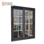 Black Color Aluminium Sliding Windows With Insect Protection Window Screen