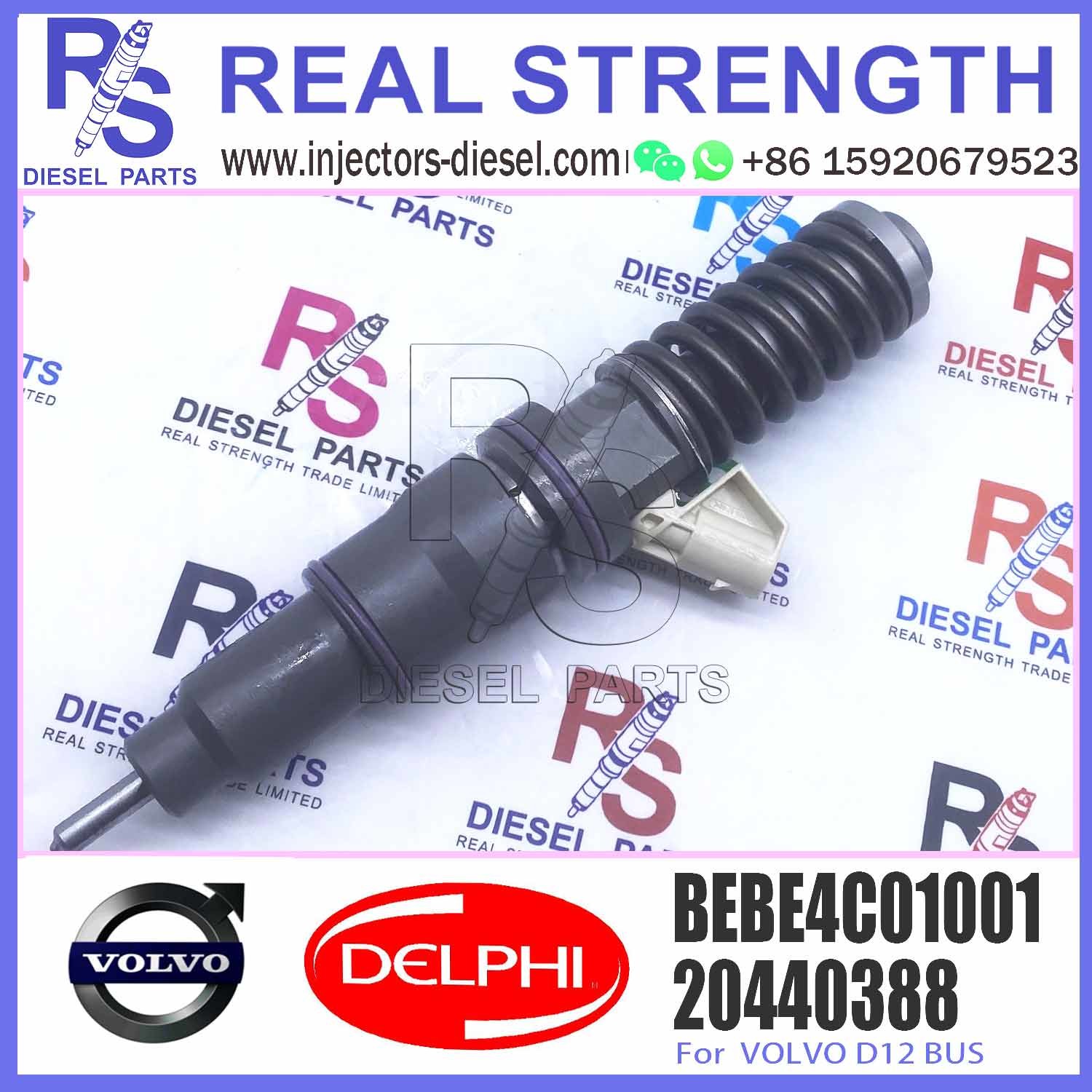 fuel injector 20440388 20363749 3803654 for V-O-L-V FM/FH/NH12 B12 FM9 D12D common rail injector 20440388 BEBE4C01001