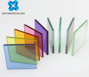 China Colored Laminated Building Glass, Stained Reflective Laminated Glass Sheet factory