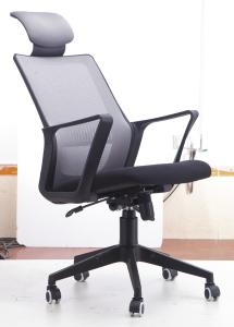 China Durable High Back Rolling Chair , Sturdy Modern Secretary Chair With Arms factory