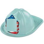 Child Size Red Plastic Fire Chief Hat Halloween Party Plasticfireman Helmet Hat