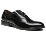 Flats Mens Black Oxford Shoes Comfortable Insole Lacing Business Dress Shoes