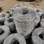 High Tensile Strength Galvanized 100m Barbed Wire Fencing Preserve Prison
