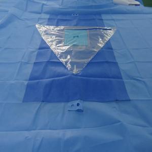 China Soft SMS Knee Arthroscopy Drape Waterproof Spunlace Fabric Blue/Green OEM Medical Surgical Draping factory
