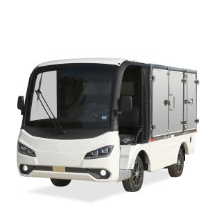 China Electric Buggy Golf Carts With Aluminum Container Cargo Box For Hotel factory
