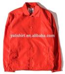 Custom high quality blank 100% polyester mens coaches jacket