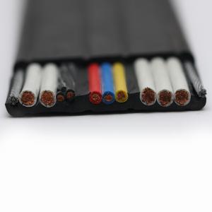 China Flat Overhead Crane Cable, Flat Traveling Cable, ECHU Flat Crane Cable factory