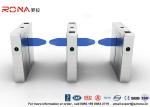 Waterproof Drop Arm Access Control Turnstiles 304 Stainless Steel 2 RFID Readers