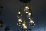 Rain Round Brass Crystal Chandelier with Adjustable Lord Demension D 153 cm
