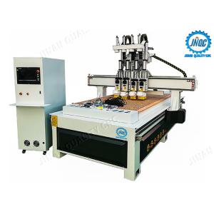 Automatic Tool Changer Computer Controlled Wood Router Machine With 4 Heads
