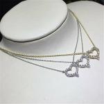 18k gold white gold yellow gold rose gold diamond necklace