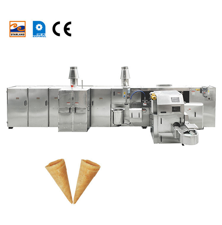 Commercial Ice Cream Cone Making Machine Automatic Rolled Sugar Cone Baking Machine