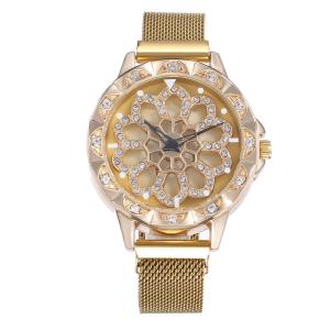 China Classic 30 Meter Rotating Dial Wrist Watch Customized Logo With Magnetic Strap factory