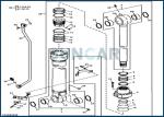 FYA00006592 Bucket Cylinder Service Kit For DEERE 250GLC