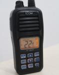 Floating M23 Marine VHF Two Way Radio Walkie Talkie flashing for boat