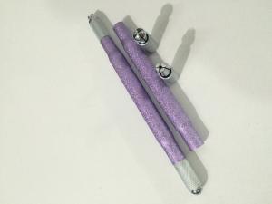 China Silver and Pupler Aluminum Double Head Tattoo Cosmetic Manual Eyebrow Pen factory