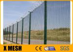 4mm Wire Anti Climb Mesh Fence 10.5ga Green Powder Coated