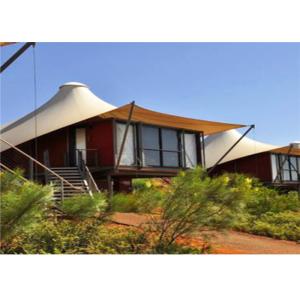China Prefabricated Luxury Glamping Hotel Tent High Strength Q235 Steel Frame on sale