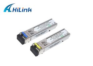 China SM Single Fiber Sfp Optical Transceiver 2.5G BIDI 20km LC/SC Connector 1310/1550nm Gbic factory