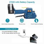 Flat Packages Pallets Battery Strapping Tool 27000mha Poly Strapping Tool