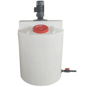 Rotational Poly Plastic 100 Gallon Mixing Tank With Agitator