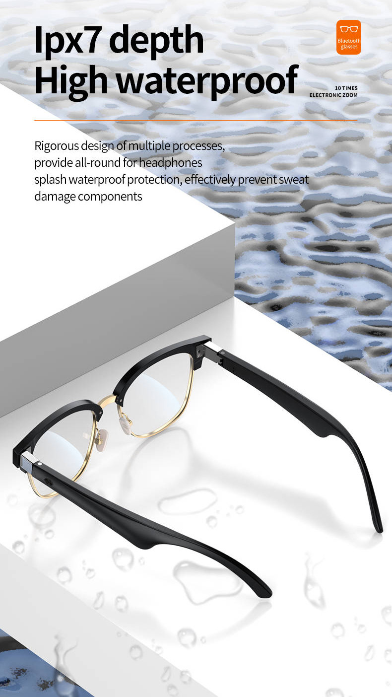 Smart Sunglasses Bluetooth Eyeglasses With Speaker Hands Free For Travel