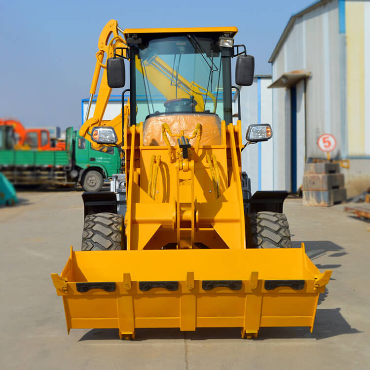 4 Wheel Drive 2 Ton Backhoe Loader with and Min. Turning Radius 000 mm