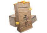 125g/M2 Biodegradable Lawn Paper Bags For Leaves CMYK Paper Lawn Waste Bags