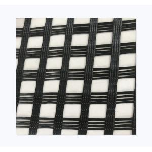 Creep Resistant Polyester Geogrid Geosynthetic Material In Soft Foundation 50