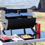 BBQ Half Drum Barrel Steel Picnic Camping Garden Patio Smoker Charcoal Grill