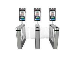 China IP65 Fingerprint Face Recognition Infrared Thermometer Smart Keyless Door Lock factory