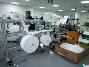 China High Safety Face Mask Maker Machine , KN95 Disposable Face Mask Machine factory