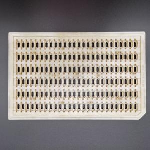 China Dark Yellow Reuseable PEI ESD Anti Static Trays For IC Connector factory