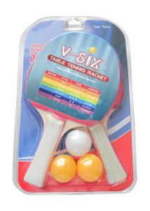 China Blister Packing Portable Table Tennis Set With 2 Bats / 3 Balls Poplar Plywood factory
