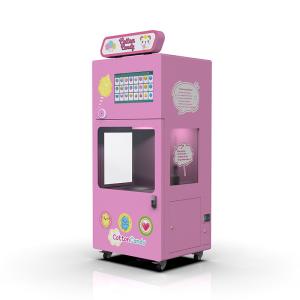 China OEM Automatic Cotton Candy Vending Machine Credit Card Candy Floss Vending Machine factory
