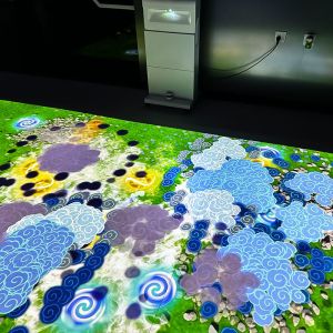 Mobile All-in-One Floor Interactive Projection System with 1280*800 Resolution
