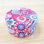 Round Cosmetic Powder Makeup Tin Box Packaging CMYK Printed Round Tin Cans
