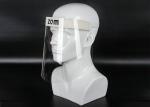 Dustproof Full Face Protection Clear Plastic Face Shield , Transparent Face