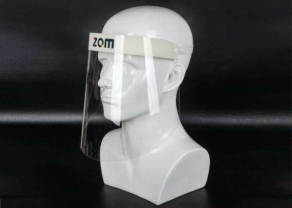 Dustproof Full Face Protection Clear Plastic Face Shield , Transparent Face