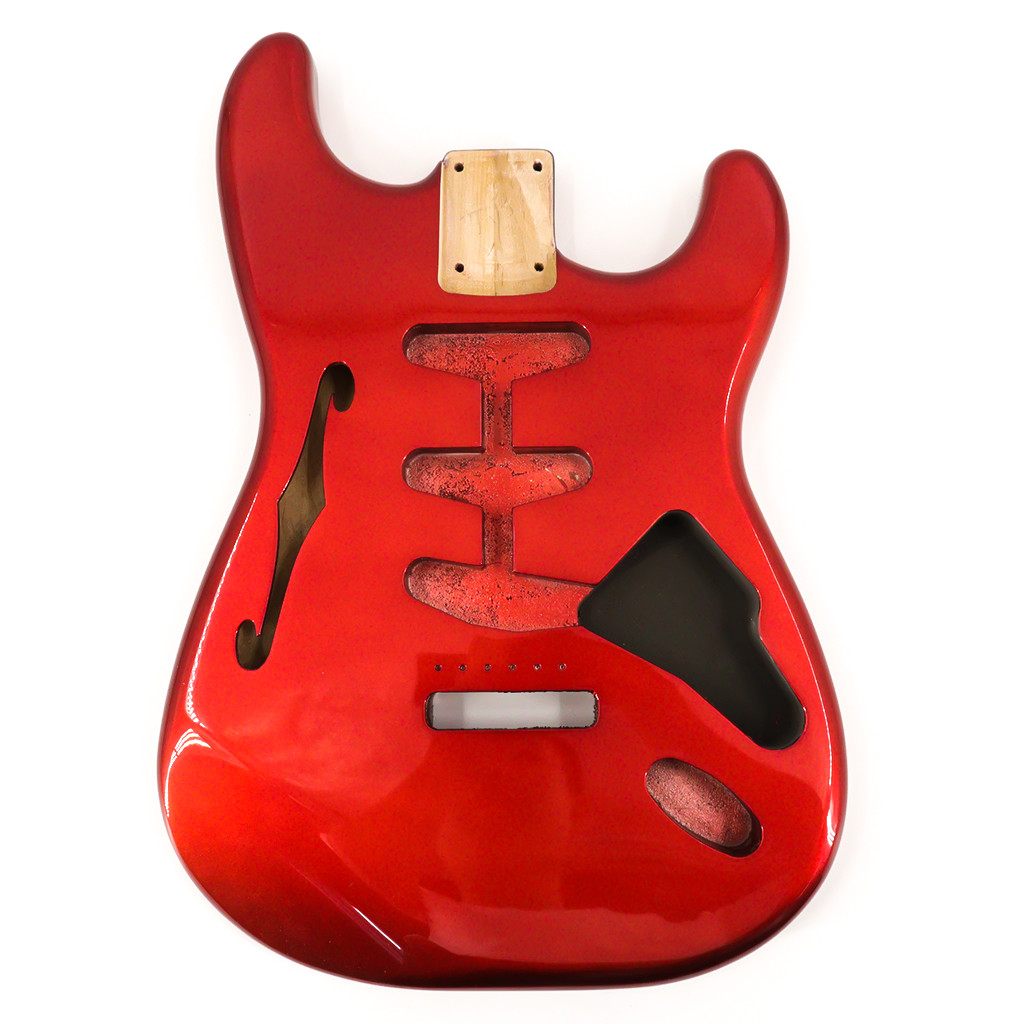 Red Color Alder Wood Guitar Body High Gloss Stratocaster Guitar Body