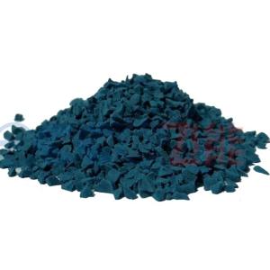China Dark Blue EPDM Color Rubber Granules IAAF WAF Certificate factory