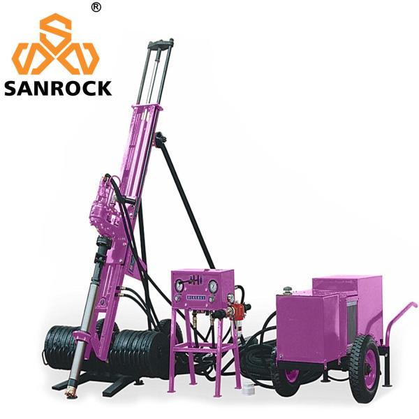 Portable Bucket DTH Drilling Rig Machine Hydraulic Rotary Borehole Drilling