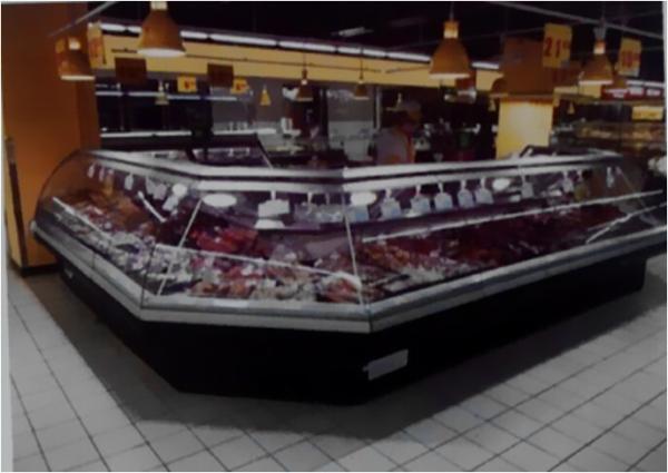 Energy Saving Deli Display Refrigerator Dynamic Cooling Type For Restaurant