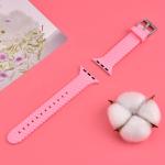 38 40 42 44mm Silicone Rubber Watch Strap Band For Apple Watch 7 6 5 4 3 2 1