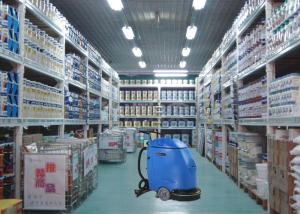 China Blue Semi Automatic Compact Floor Scrubber Machine For Drugstore / Store House factory
