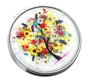 China Foldable Round Magnifying Cosmetic Pocket Mirror factory